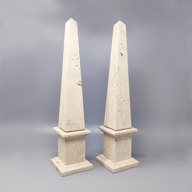 travertine obelisks stand tower points